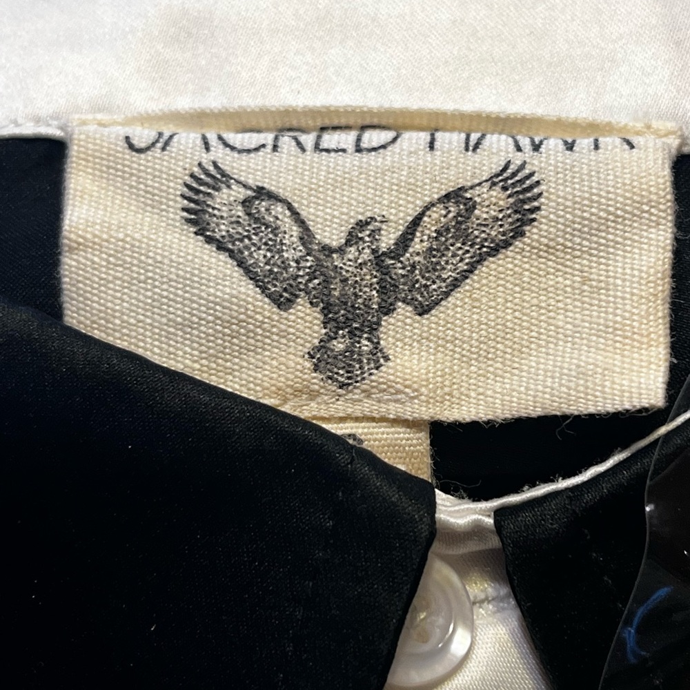 SACRED HAWK NO LUCK EMBROIDERED SILKY SHIRT - Picture 16 of 16